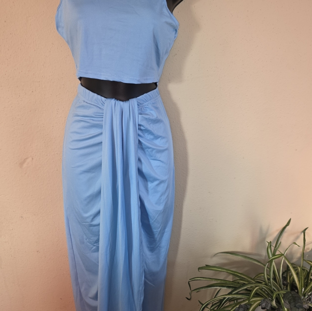 💙Island Blue Skirt  Set 03